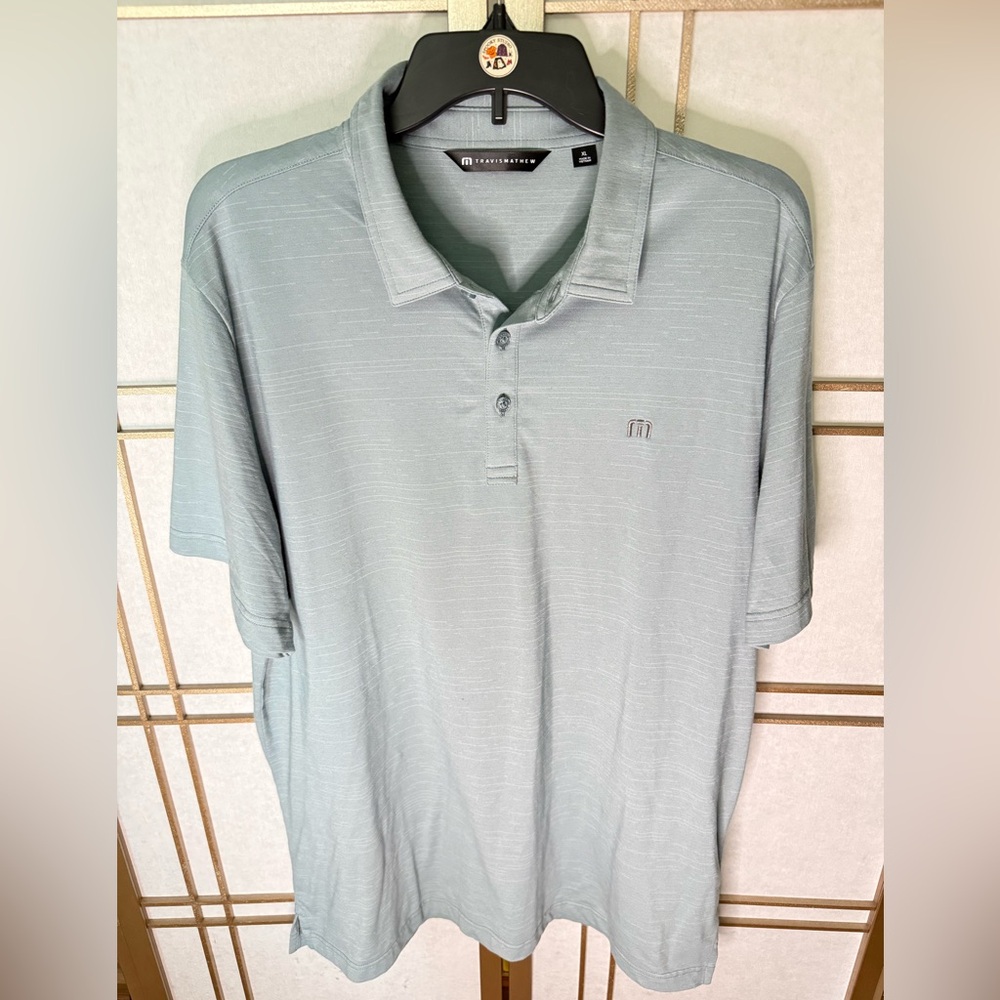 Travis Mathew Red Rock Country Club Pale Green Polo Shirt - Men’s XL - EUC